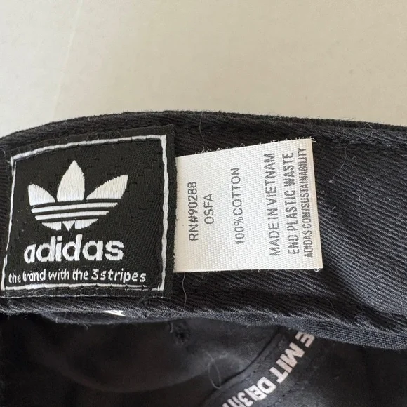 Adidas Adjustable Black Hat Patriotic Embroidered‎ American Flag Theme Logo. - Picture 7 of 12